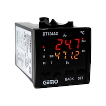 Gemo Dt104ax-230vac-r ,48x48mm 110v..220vac Pt100/tc Kontak-2a2k Isı Kontrol