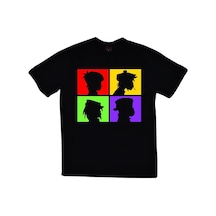 Stoned&Fame Gorillaz Baskılı T-shirt SIYAH