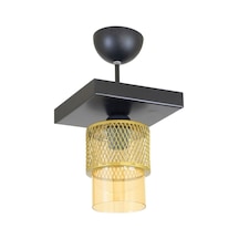 Tekli Bal Cam Kafes Model Modern Plafonyer Avize P