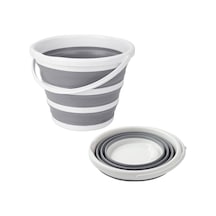 Pratik Katlanabilir Akordiyon Plastik Kova 12 8 Lt Çok Renkli