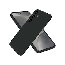 Jenerik Samsung Galaxy Uyumlu S25 Kılıf Nano İçi Kadife Silikon - Siyah