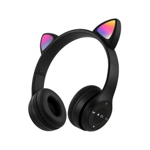 Kulak Üstü Bluetooth Kablosuz Kulaklık Rengarenk Işıklı Rgb Mor Çocuk Oyun Kulaklığı Radyolu