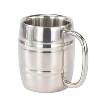 420/320 Ml Mutfak Düz Paslanmaz Gadget Çift Duvar Kahve Çelik Bira Süt Bardağı 420ml