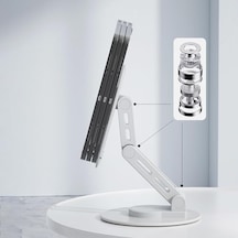 Profesyonel Telefon Tutucu A+ Kalite 360 Derece Ayalarlanabilir Ultra İnce Gerçek Tok Alüminyum Gövde Telefon Tutucu Masaüstü Telefon Stand F17s Siyah Siyah Acı Kahverengi