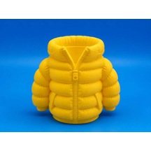 3d Baskı Şişme Mont Kalemlik - Masaüstü Organizer-sarı Diğer