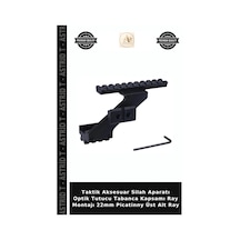 Taktik Aksesuar Silah Aparatı Optik Tutucu Tabanca Kapsamı Ray Montajı 22mm Picatinny Üst Alt Ray