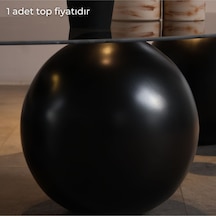 Top & Döküm Küre & Sehpa Ayağı & Iç Mekan Ve Dış Mekan Aksesuarı Siyah Sadece 1 Top