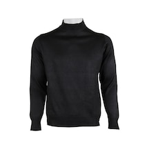 Erkek Füme Kazak Yarım Balıkçı Yünlü Klasik Normal Kesim Rar00796