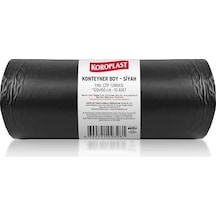 Konteyner Boy Çöp Torbası Siyah 10 Lu 120x150 Cm, Yırtılmaya Dayanıklı, Konteyner Boy Çöp Poşeti, Çift Katlı, Geri Dönüştürülebilir, Fabrika, İnşaat, Depo, Kafe, Otel, Hastane, Bahçe