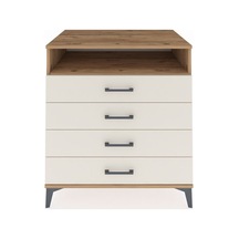 Kronos Şifonyer Tek Raflı 4 Çekmeceli 88x59x96 Çam-aytaşı Atlas Çam