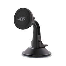 Linktech H710 Araç İçi Telefon Tutucu Mıknatıslı Vantuzlu Siyah
