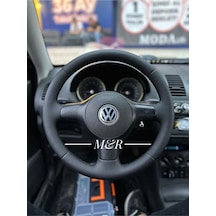 Volkswagen Bora  Kaplama Deri Direksiyon Kılıfı Siyah