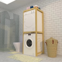 Çamaşır Ve Kurutma Makinesi Için Banyo Rafı Çok Renkli