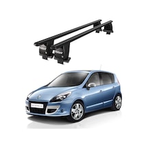 Royal Renault Scenic 2013-2016 Uyumlu Siyah Kilitli Ara Atkı Port Bagaj Tavan Barı