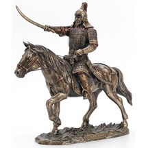 Veronese Koleksiyon At Üzerinde Cengiz Han Figürü 35cm