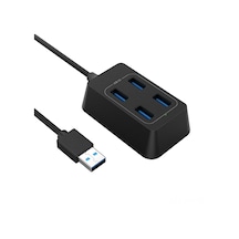 Ximistore9 Mini Taşınabilir 4 Port Usb 3.0 Hub - 5 Gbps Hızlı Veri Transferi, 1m Kablolu, Plug & Play, Siyah - Windows Ve Macos Uyumlu