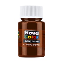 Nova Color Kumaş Boyası Şişe-Kahverengi