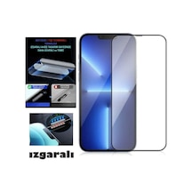 Apple  Uyumlu iPhone Xs Max Ekran Koruyucu Toz Filitreli Izgaralı Anti Dust Tam Kaplayan Kırılmaz Cam