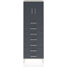 Hyperion Dolap Tek Raflı 7 Çekmeceli 2 Kapaklı 60x44x182 Ayta... Aytaşı