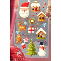 Tr Christmas Stickerları, Noel Baba Ve Yılbaşı Temalı Çocuk Odası Dekorasyon Seti, Kendinden Yapışkanlı Cam S Genel