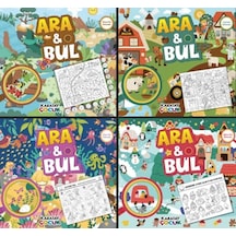Ara Ve Bul / Gizli Resimleri Bul-4'lü Seri Macera-keşif-sürpriz-eğlence Dolu Bulmacalar - Ybve-876513