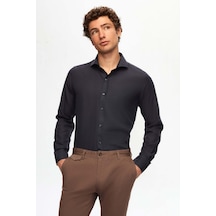 D'S Damat Ds Damat Slim Fit Lacivert İtalyan Yaka Dar Kesim Klasik Kravatlık Uzun Kollu Kolay Ütülenebilir Nefes Alan 2'li Gömlek 2hf02ortbn86 Lacivert