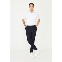 Lacivert Modern Kalıp Erkek Kumaş Pantolon Günlük Ve Klasik Kullanıma Uygun K.laci