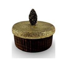 Verra Concept Sunum Kasesi Ceviz Ağacı Oval Kapaklı Kase 10 X 11 Siyah 10 X 11 X5