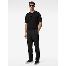 Koton Regular Fit Kısa Kollu Düğmeli Polo Yaka Tişört Siyah 6sam10283mk