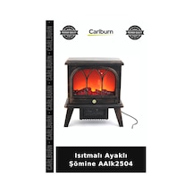 Özel Üretim Dekoratif Salon Modern Aksesuar Isıtmalı Ayaklı Şömine Aalk2504