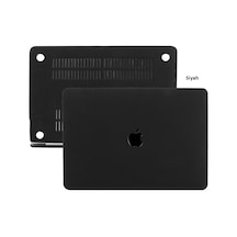 Macbook Uyumlu Air M1 Kılıf 13 İnç Kumaş Kaplama Goat Touchıd'li M1 Air A2337 A2179 A1932 İle Uyumlu Siyah