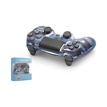 Nodar Nd400m Ps4 Uyumlu Kablosuz Gamepad Oyun Kolu - Mavi Kamuflaj