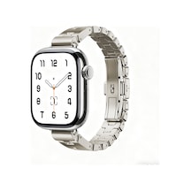 Apple Watch 10 46mm Uyumlu Kordon Modern Şık Tasarım Starlight Apple Watch 10 46mm Uyumlu Kordon Modern Şık Tasarım Starlight