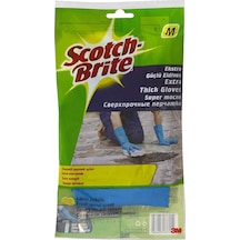 Scotch Brite Ekstra Güçlü Limon Kokulu Eldiven Mavi M