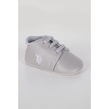 U.S. Polo Assn. Gri Bağcıklı Kız Bebek Ayakkabı 5274-30639 Gri