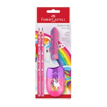 Unicorn Okul Seti,ergonomik Üçgen Gövde Pembe