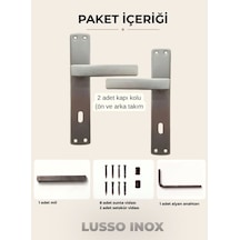 Lusso Inox Aynalı Kapı Kolu Lüks Oda Kapı Kolu