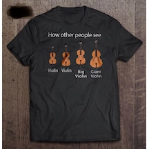 Herşey Nota Keman Çello Unisex Tshirt 001