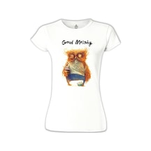 Goud Molnig Beyaz Kadın Tshirt 001