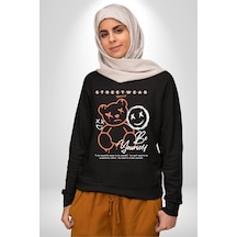Yükseliş İçin Kendin Ol Unisex Siyah Sweatshirt Siyah