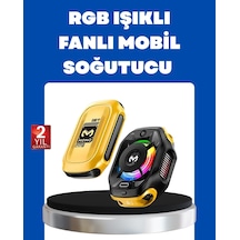 Mey İthalat Manyetik Montajlı Dijital Ekranlı Telefon Soğutucu Sarı