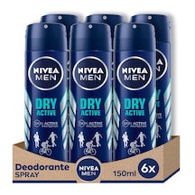 Nivea Dry Fresh Erkek Sprey Deodorant 6 x 150 ML