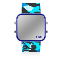 Upwatch Led Blue & camouflage Unisex Kol Saati