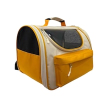 Pet Pretty Kedi Köpek İçin Taşıma Çantası Space Model Backpak Sarı 36x30x30 Cm