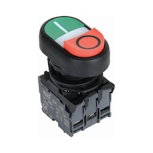 Isp-Aw84M5 220V Ledli Çift Yaylı İkiz Buton