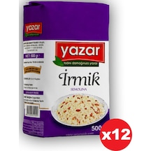 Yazar İrmik 12 x 500 G