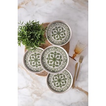 Timeless Green Stackable Pasta Tabağı 21 Cm 4 Adet 21974 Çok Renkli
