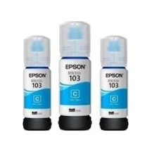 Epson 103 Ecotank L3211 3 Mavi Mürekkep Seti