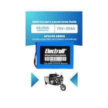 Apachi Arsen Batarya Standart Kapasite Lifepo4 72v 30ah Elektrikli Motosiklet Bataryası