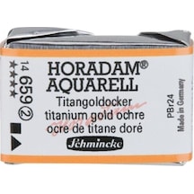 Schmincke : Horadam Aquarell Artist Sulu Boya : Tam Tablet : Seri 2 659 Titanium Gold Ochre